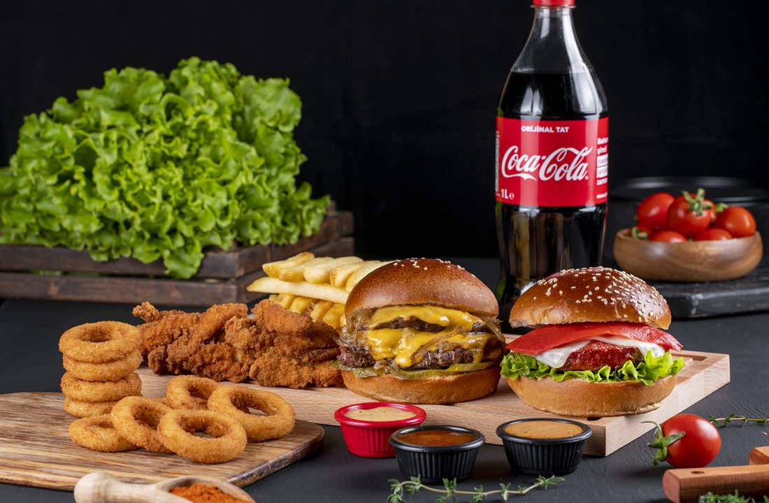 Double Tavuk Burger Menü